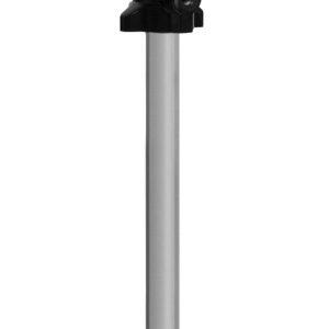 531 011, 211, 411, 421, 431, 711, 721, 731 Tall, silver industrial pump with a cylindrical motor, two black side handles, and a long vertical shaft extending downward. Designed for efficient fluid handling, this lubrication equipment features a logo and model label on the front.