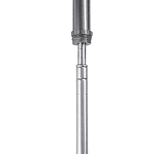Manual hand-operated oil pump with a long metal tube, a curved spout, and a red handle for pumping liquid, shown against a plain white background. Suitable for use as an oil or grease pump from brands like Samson.